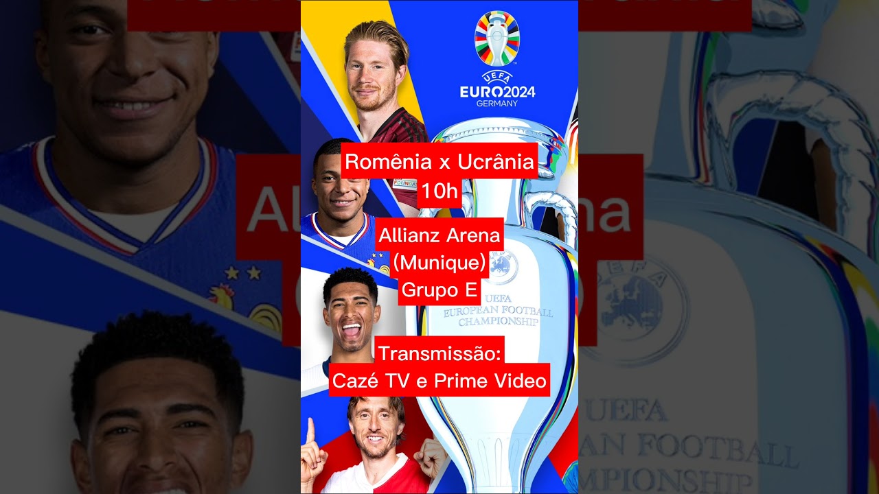 Onde assistir aos jogos da Eurocopa de hoje 