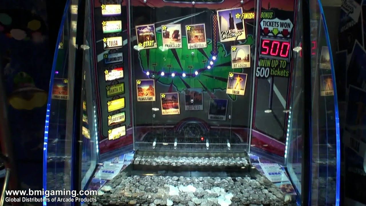 The Classic American Road Trip - Coin Pusher Redemption Game - BMIGaming.com - SEGA