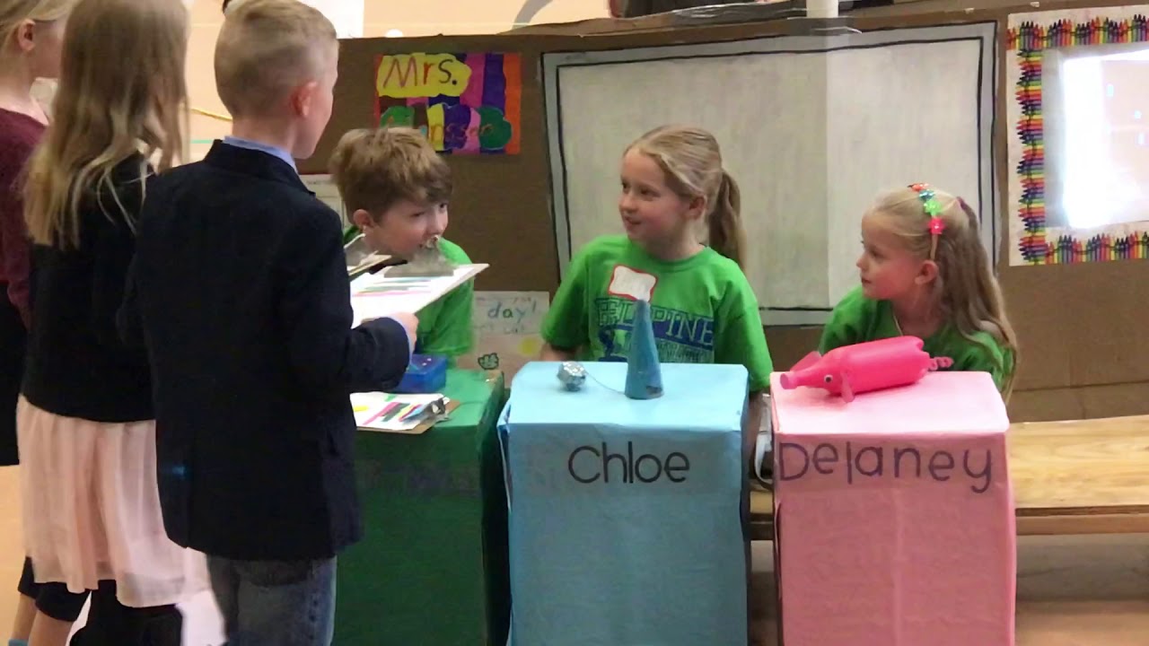 Red Pine's Destination Imagination Team, the Super Idea Generators, perform their Central Challenge