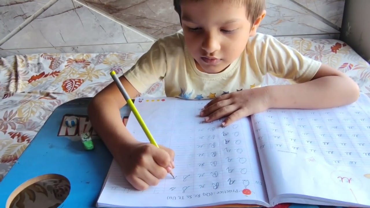 Cursive Letters 💫 Cursive Alphabet 💫 Hanin ki Homework series 💫Learn with Hanin