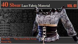 How To Use SBSAR File Lace Fabric Tutorial