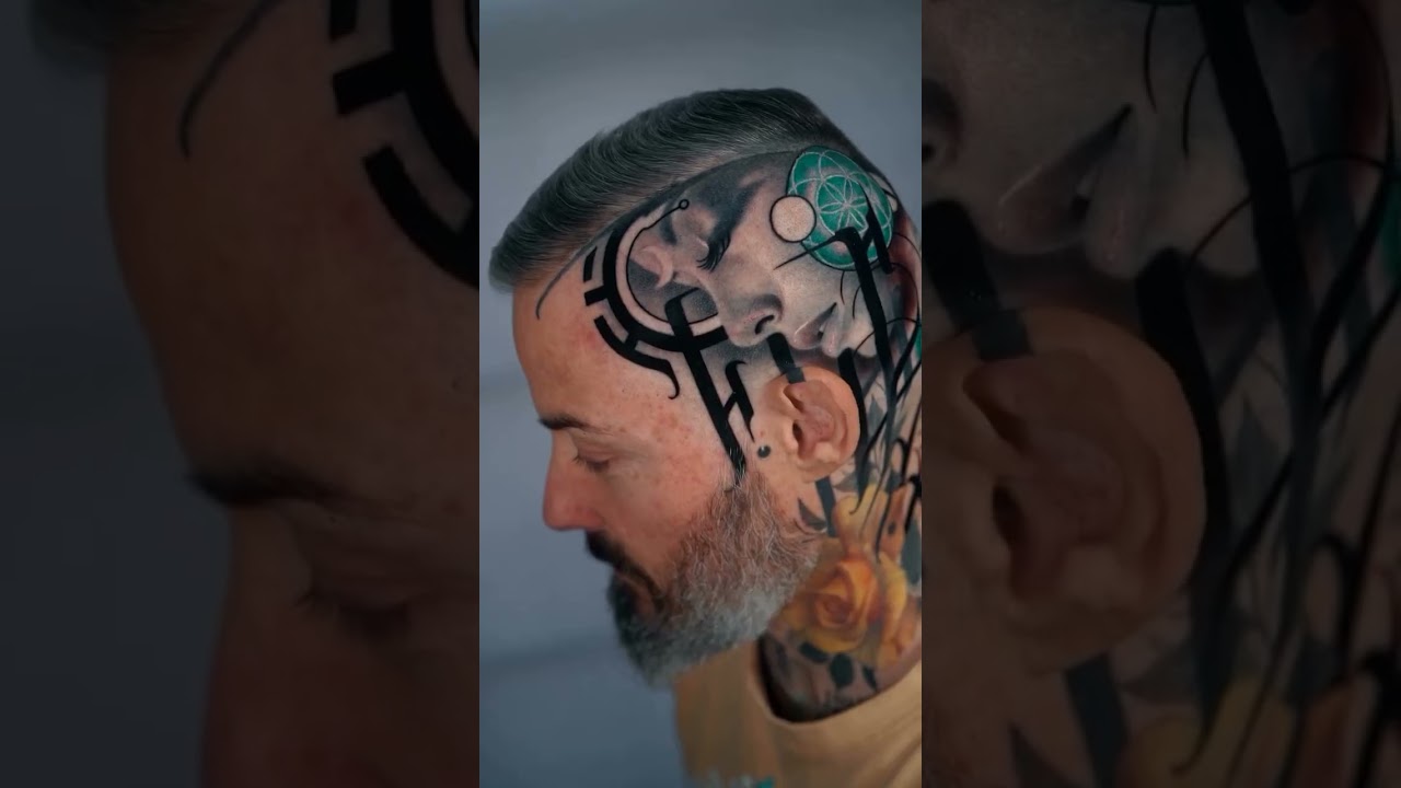 ℭ𝔢𝔩𝔢𝔰𝔱𝔦𝔞𝔩 𝔚𝔥𝔦𝔰𝔭𝔢𝔯𝔰 Head tattoo by @zacksingerink 
