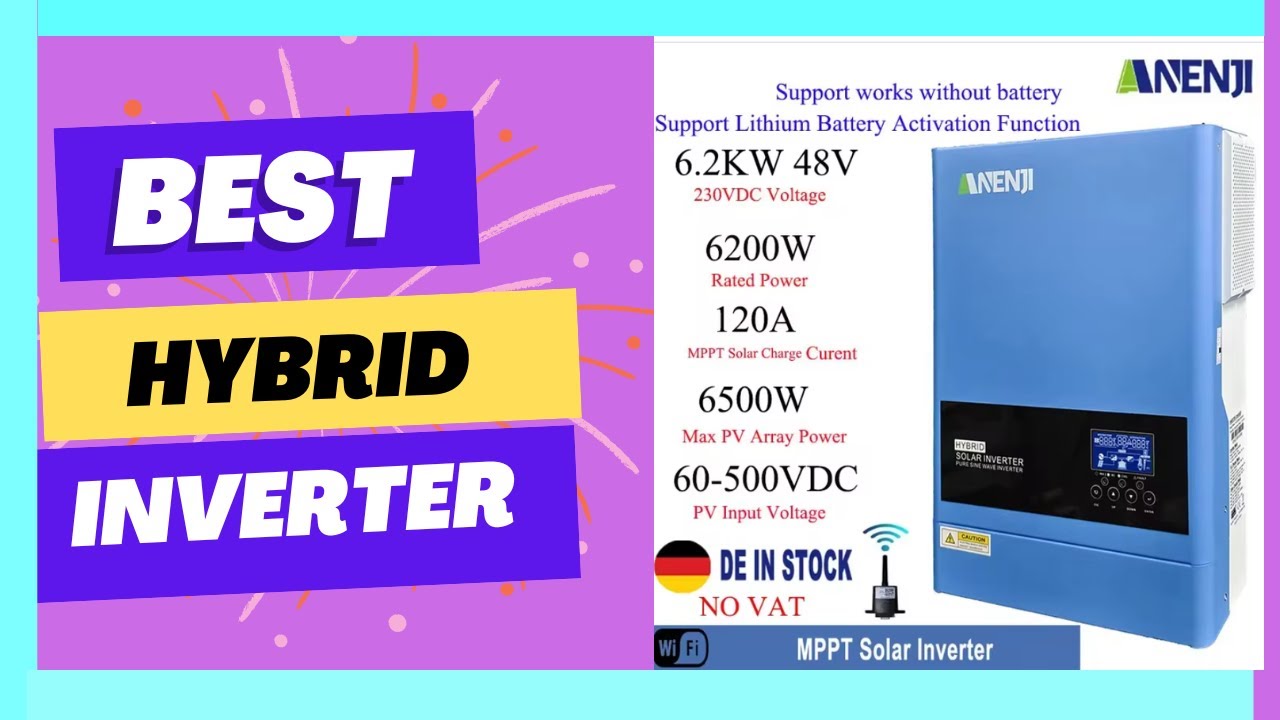 6200W 48V Hybrid Solar Inverter 220V On/Off - YouTube