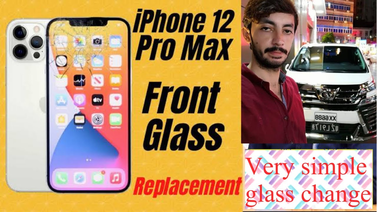 iPhone 12 pro max front glass replacement Apple repairing very simple