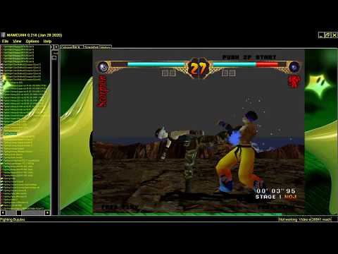 ARCADE MACHINES MAME FIGHTING BUJUTSU 1997 KONAMI 