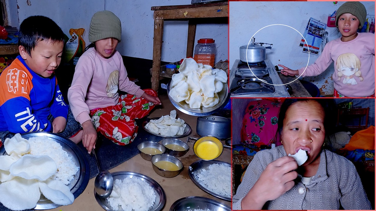 Анума учится готовить, мама Сармила учит ее готовить || Жизнь в деревне ||