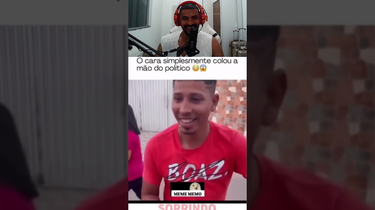 O CARA COLOU A MÃO DO POLÍTICO KKKKKKKKKKKKK!