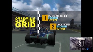 PS 1 Gameplay Formula one 2000 full laps to go