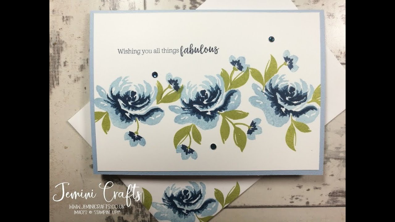 Simple crafting using All Things Fabulous from Stampin' Up! Crafting with Jenny at Jemini Crafts
