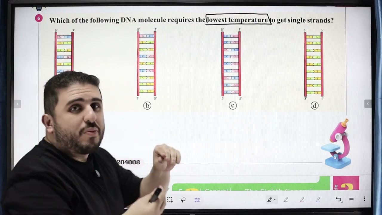 Solution of Eltafouk Biology Book Final Revision  General Exam  Model 8 Biology questions