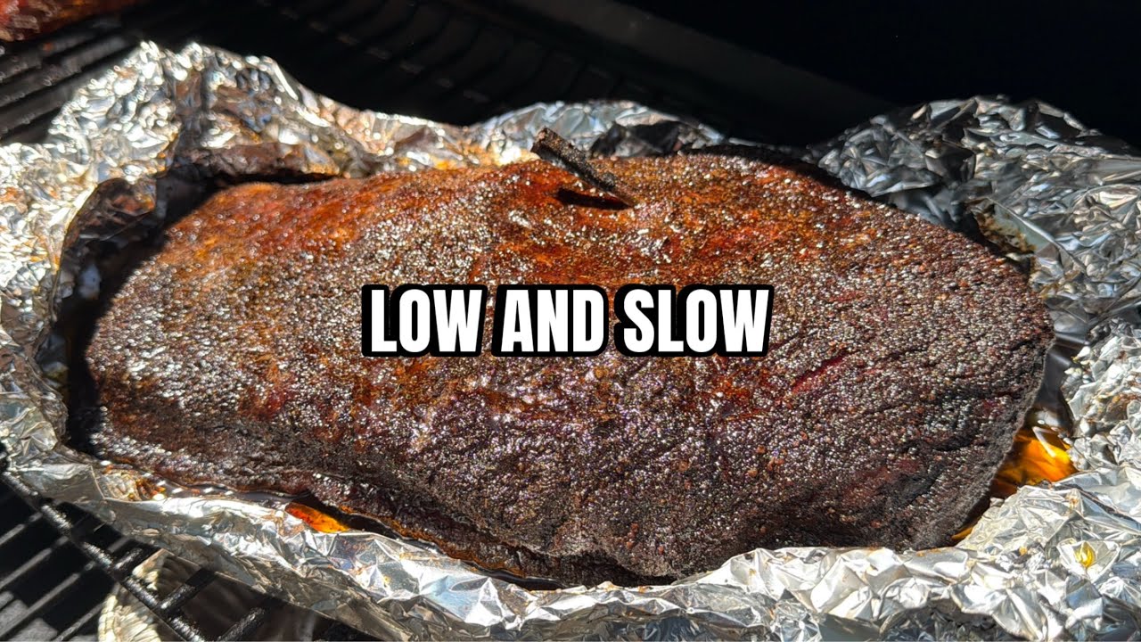 Foil Boat Smoked Brisket on a Traeger — watch on YouTube
