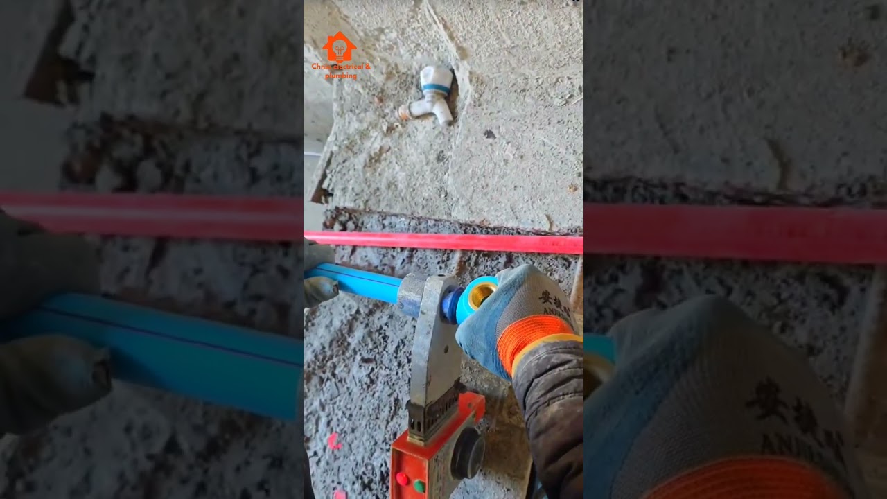 Plumbing PPR coros pipe welding