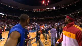 LeBron James and Dwight Howard Half-Court Contest