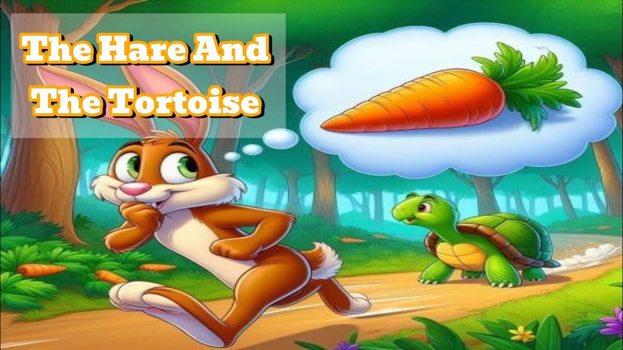 "The Hare and the Tortoise 🐇🐢 | Inspiring Moral Story for Kids | Never ...