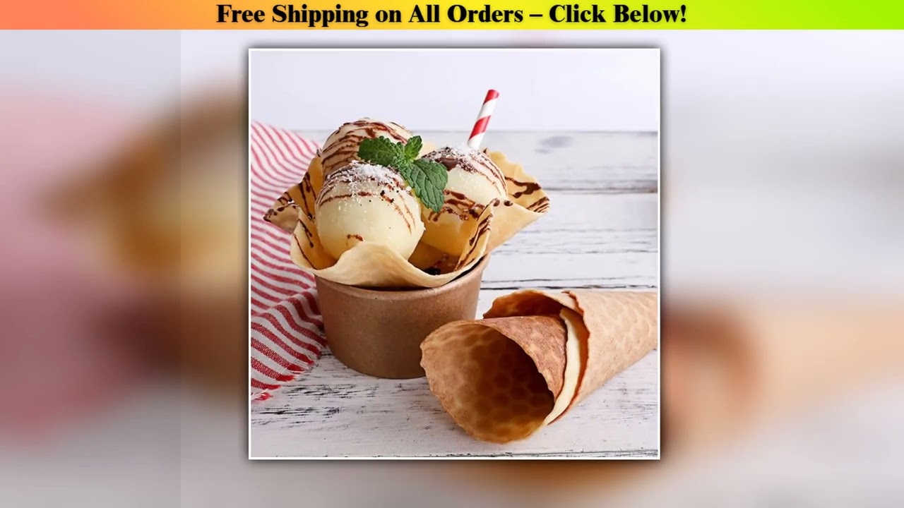 Wooden Ice Cream Cone Mold DIY Egg Roll Omelet Waffle Roller Pastry Roll Baking Wholesale Best