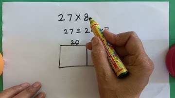Box method ( Multiplication of 2-digit numbers by 1-digit number)