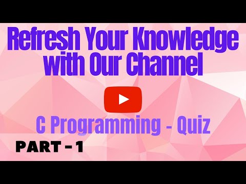 C Programming - Quiz - Part 1 || C Language || MCQs in C Language