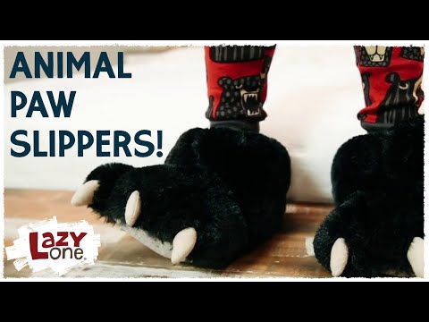 Furry Paw Slippers - Alice-in-Wonderland.net shop