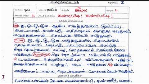 Ennum Ezhuthum Lesson Plan Class 1, 2, 3 July 4th Week 2023 English Medium