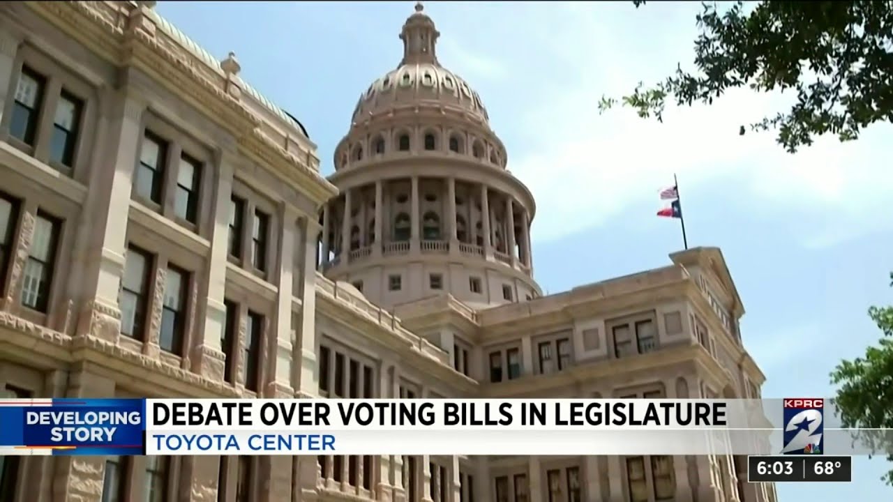 Debate over voting bills in legislature - YouTube