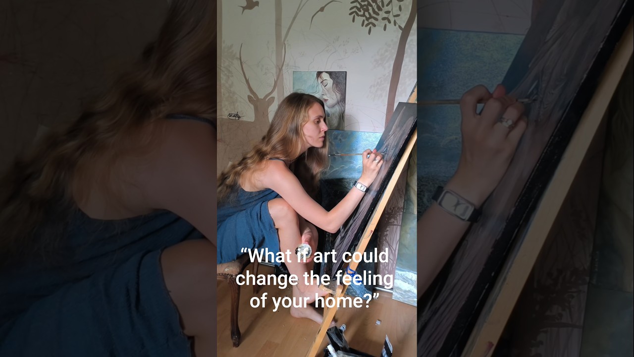 When art touches the soul 🎨 | Ukrainian artist creating emotions on canvas