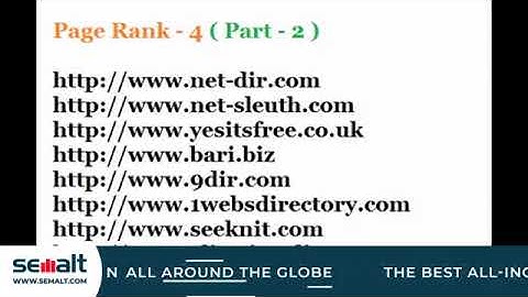 Free Directory Submission sites List Do follow High PR - Semalt