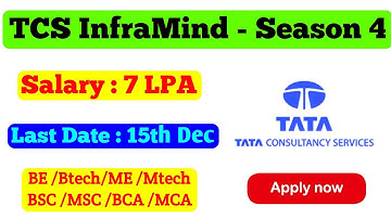 TCS Inframind season 4|| TCS Inframind 2020 || Opportunity to get 7 LPA Job Package || Chandan Patel