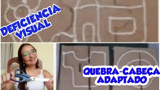 9. Jogo de quebra-cabeça para crianças com baixa visão.