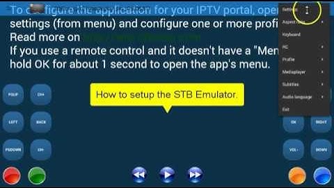 How to set up the STB Emulator.