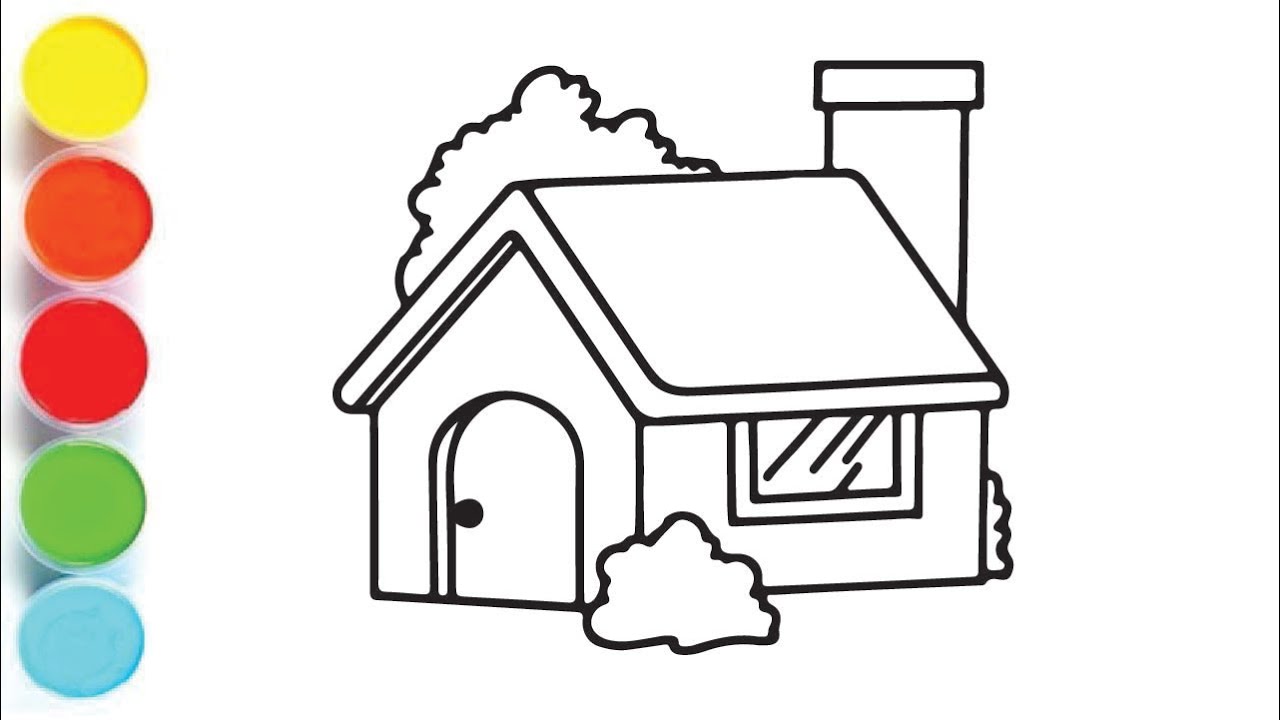 How to Draw House House Draw Draw House For Kids YouTube