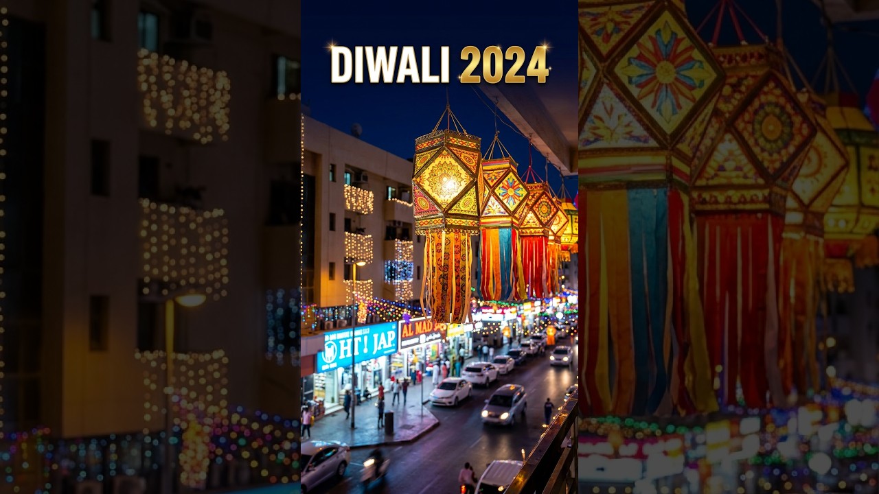 2024 Diwali decoration in Bur Dubai | #deewali2024 #dubaidiwali #dubaiindians