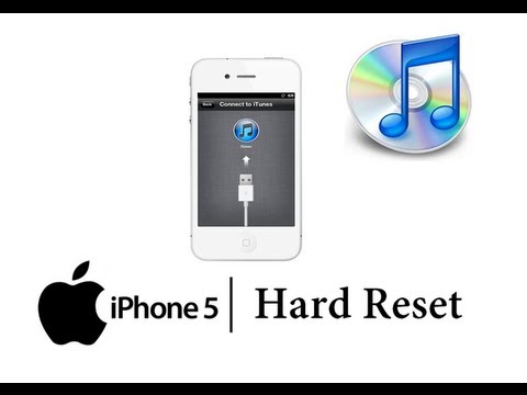 HARD RESET APPLE iPHONE 5 w/ iTunes Master Data Wipe (RESTORE to