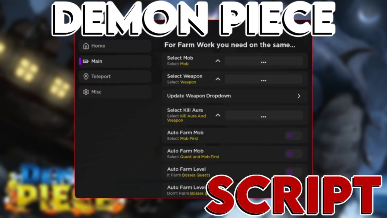 [🎉RELEASE] Demon Piece 🔥 Scripts / Hacks | AutoFarm + AutoChest + KillAura | *PASTEBIN* 2024