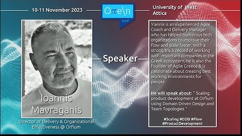 Scaling product development at Orfium using DDD and Team Topologies - Ioannis Mavraganis