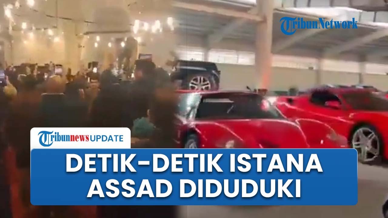 Penampakan Istana Mewah Presiden Bashar Al-Assad yang Diduduki Pemberontak, Ada Puluhan Mobil Mewah