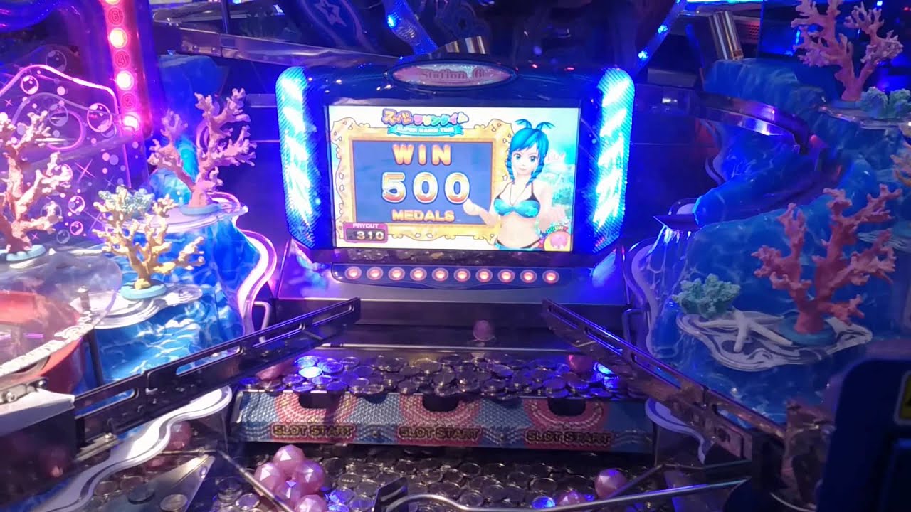 일본 하카타 남코 게임센터 코인 도저 coin dozer - YouTube