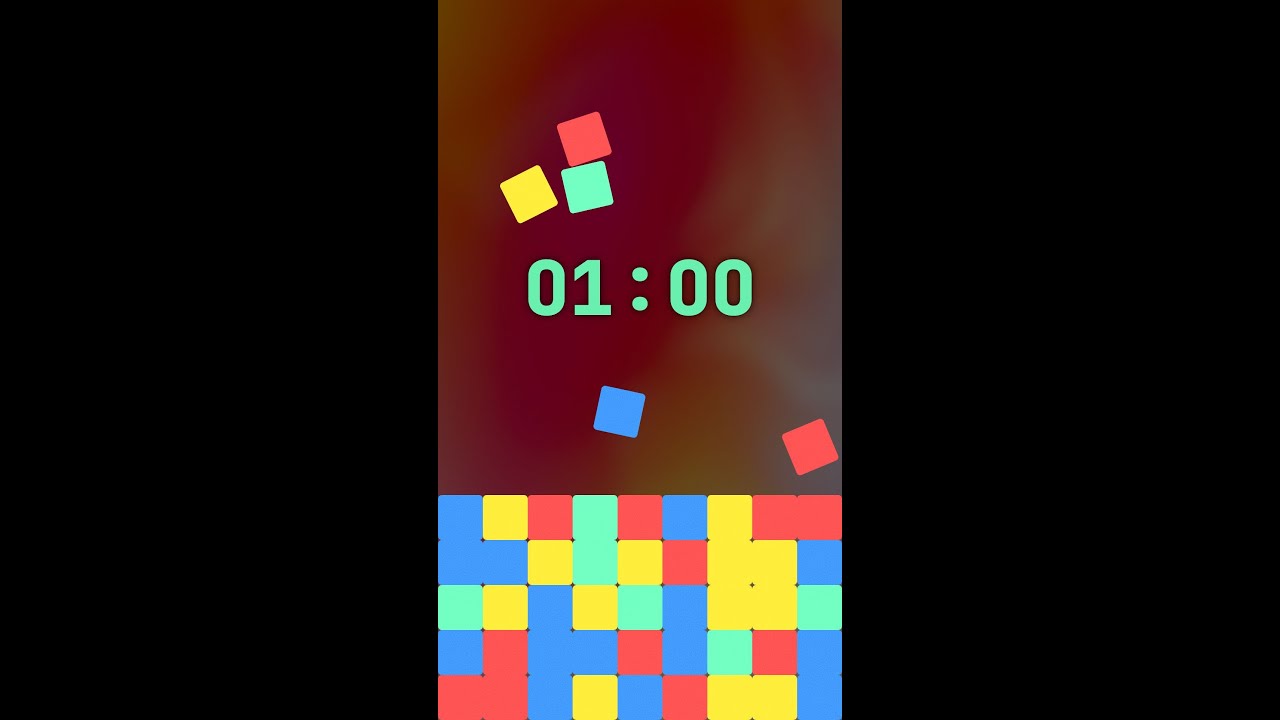 1 Minute Timer ⏳ ASMR Falling Bricks Countdown #238 - YouTube