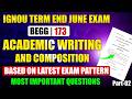 BEGG 173 | Academic Writing and Composition | IGNOU BEGG 173 Paper June 2026 | BEGG 173 Paper 2026