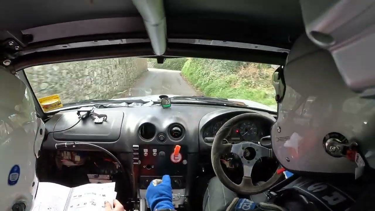 Guernsey rally 2023 Castel stage Mazda Mx5