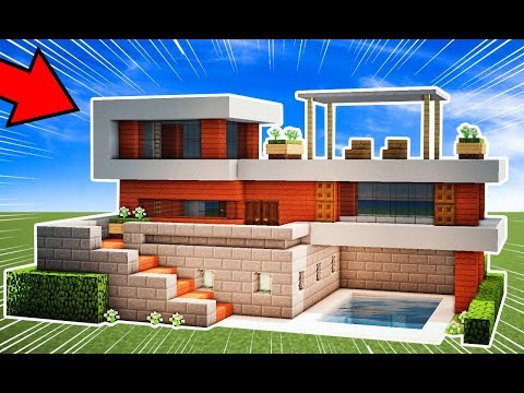 Minecraft Tutorial - Casa Moderna Bonita e Fácil ‹ Manyzão#2Milhões › 