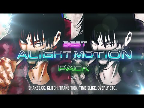 BEST ALIGHT MOTION GIVEAWAY PACK (SHAKES,TEXT,CC, GLITCH, TIME SLICE,3D TEXT, overly...etc)