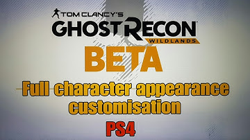 Ghost Recon Wildlands - character appearance customisation (closed beta)
