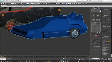 Low Poly Vehicles - DeLorean
