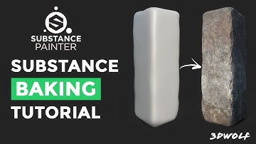 Substance Painter High Poly to Low Poly Texture Maps Baking Tutorial