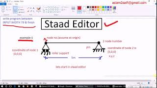 staad editor tutorial 1