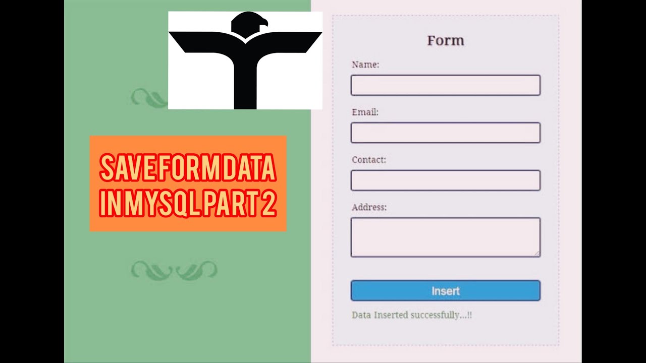 How to save Form data in Mysql using php part 2 Urdu/Hindi lecture no ...