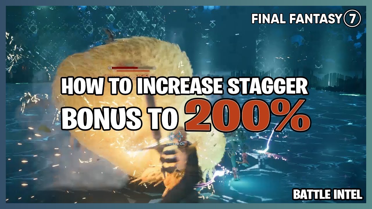 Final Fantasy 7 Remake How To Increase Stagger Bonus To 200