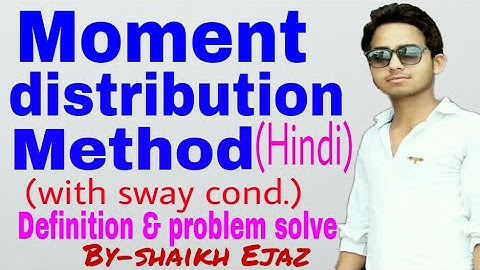 Moment distribution method in hindi-structural analysis | part-2| definition & problem based example