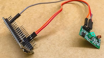 ESP8266 Connected To A 315 MHz RF Receiver With Sketch