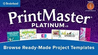 Browse Ready-Made Project Templates using PrintMaster 8